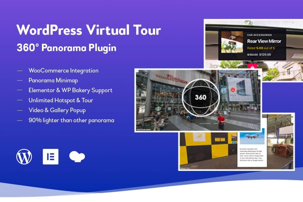 Download WordPress Virtual Tour 360 Panorama Plugin
