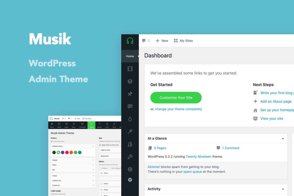Download Musik - WordPress Admin Theme