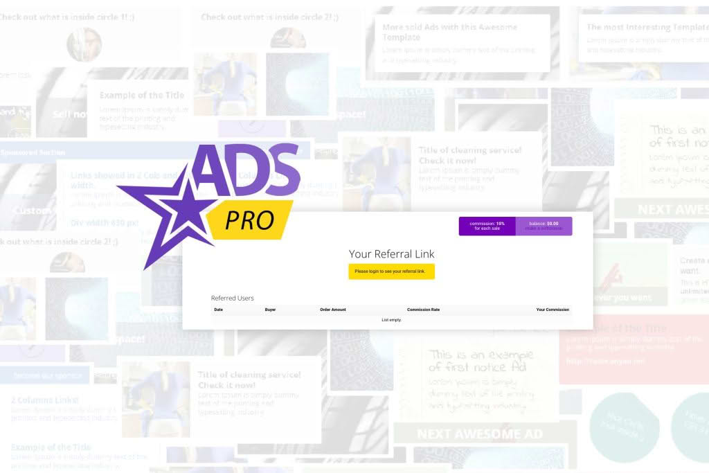 Download WordPress Affiliate Program - Ads Pro AP add-on