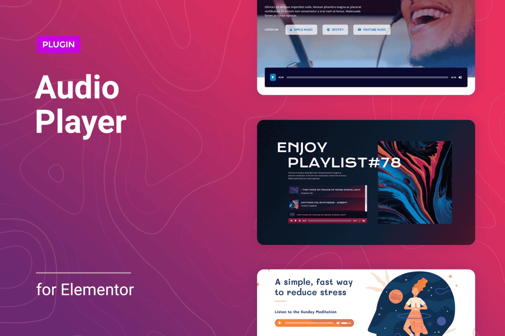 Download Audio Player with Controls Builder for Elementor