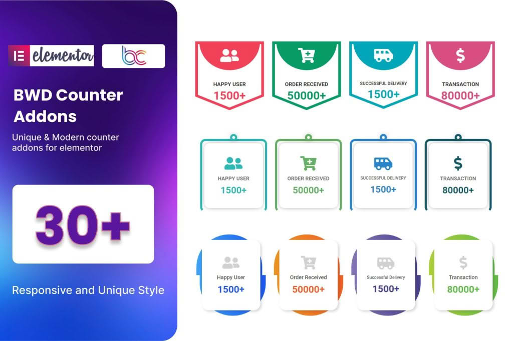 Download BWD Counter addon for elementor