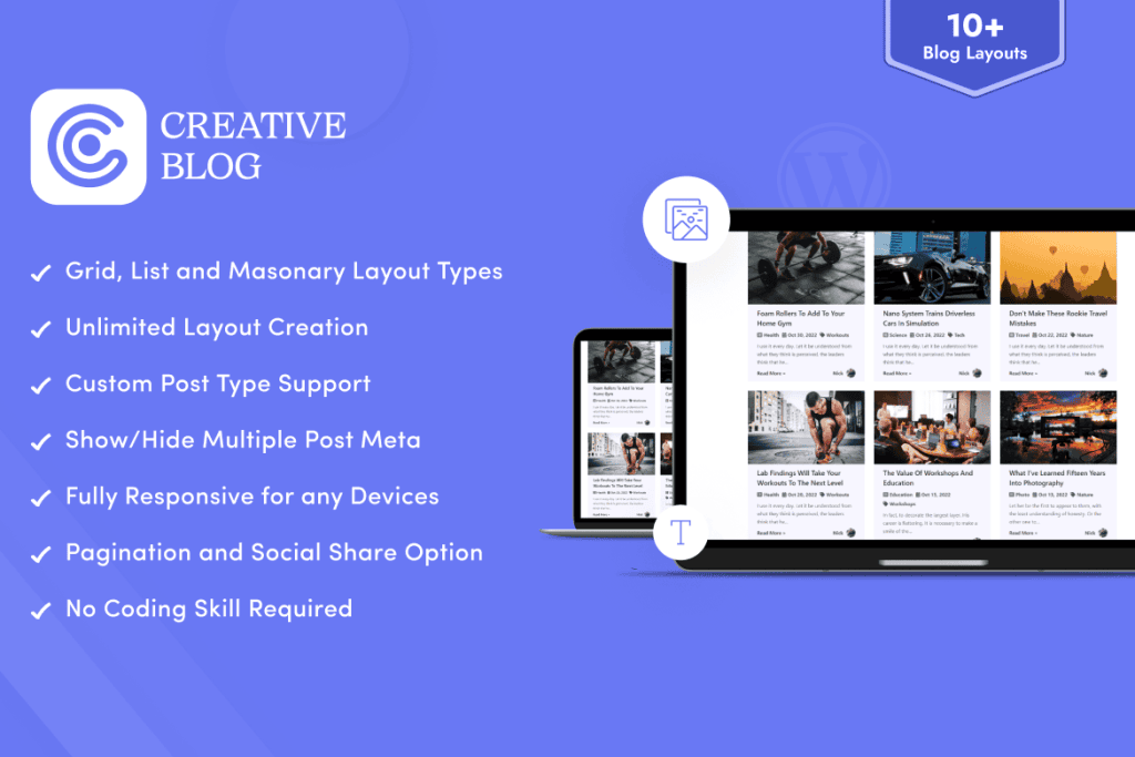 Download Creative Blog Designer Bundle for WordPress
