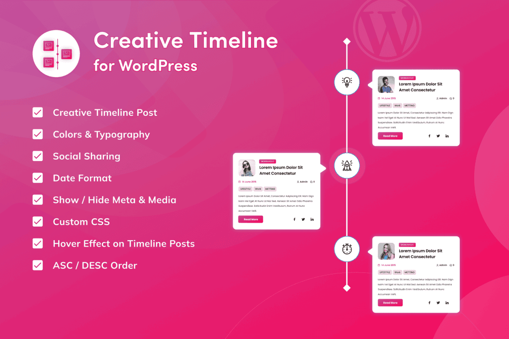 Download Creative Timeline for WordPress