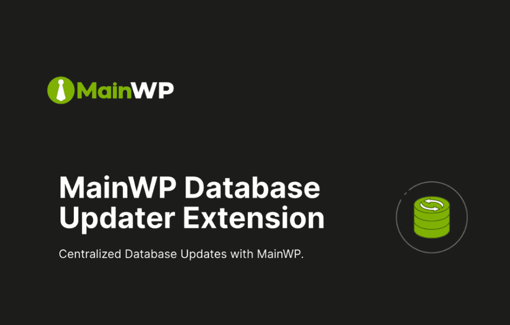 Download MainWP Database Updater Extension