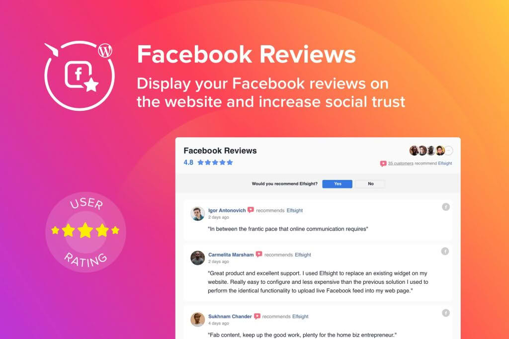 Download WordPress Facebook Reviews Plugin