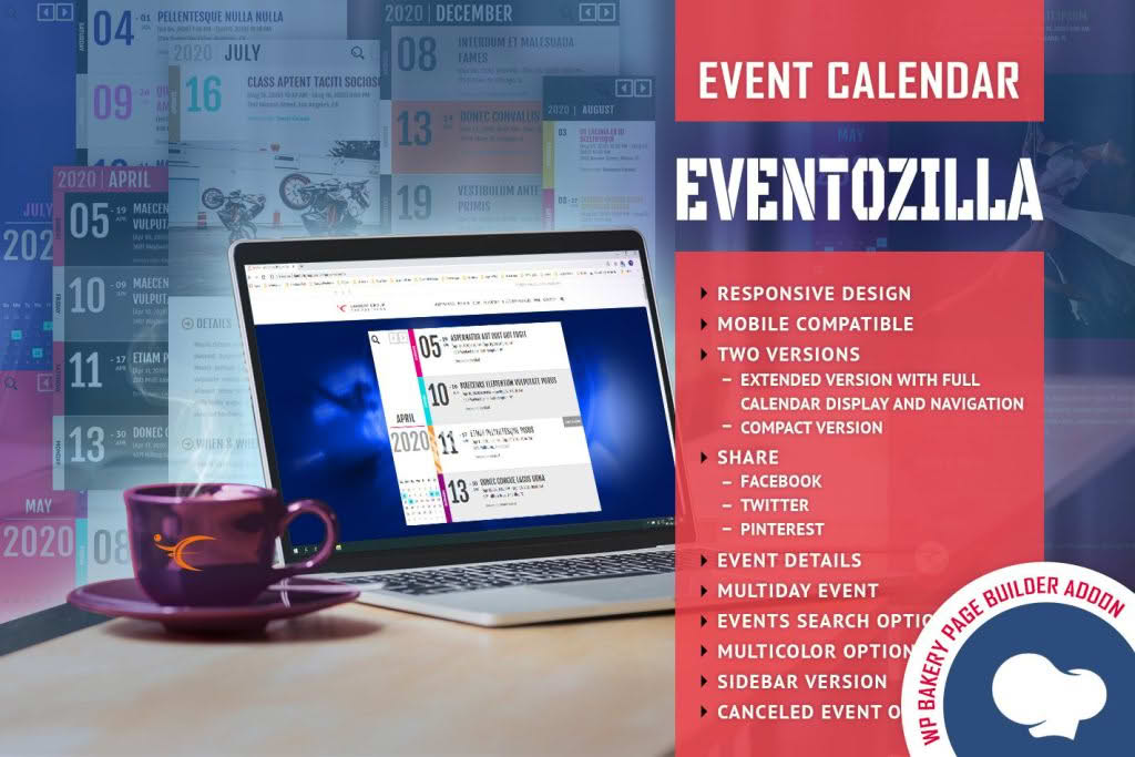 Download EventoZilla - Event Calendar - Addon For WPBakery