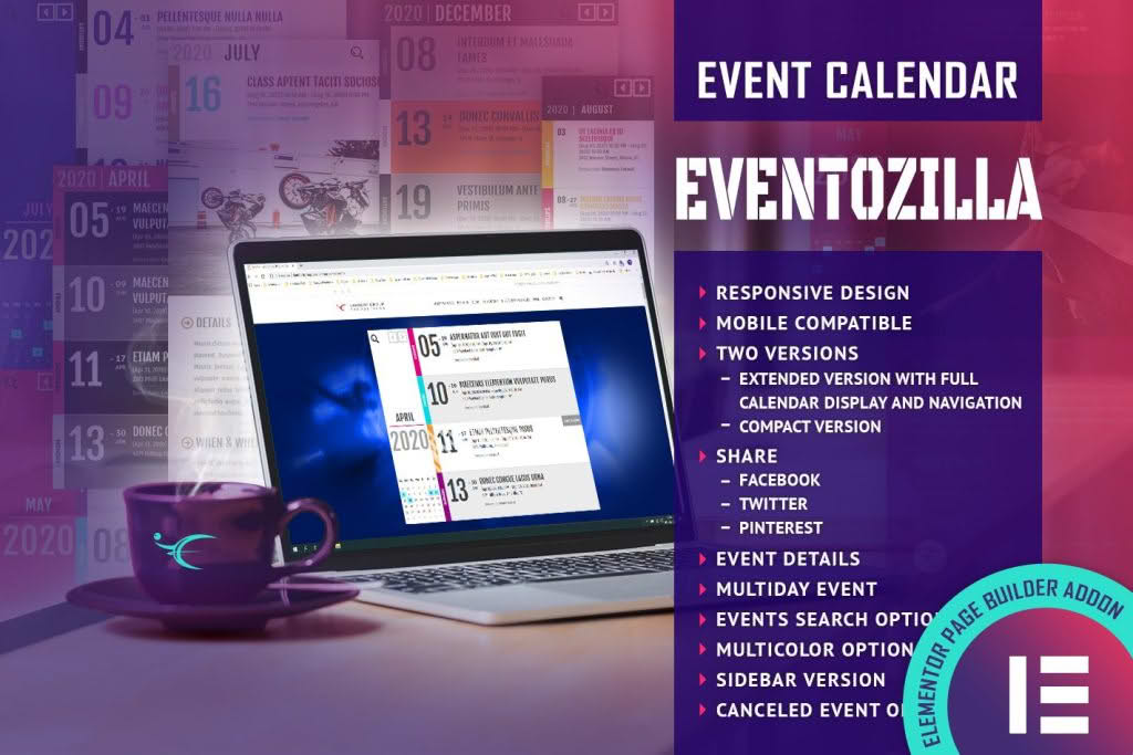 Download EventoZilla Event Calendar Elementor Widget Addon