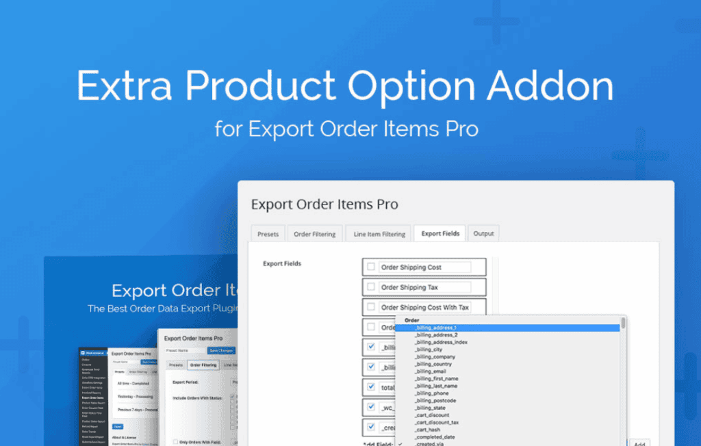 Download Extra Product Options Addon for Export Order Items Pro