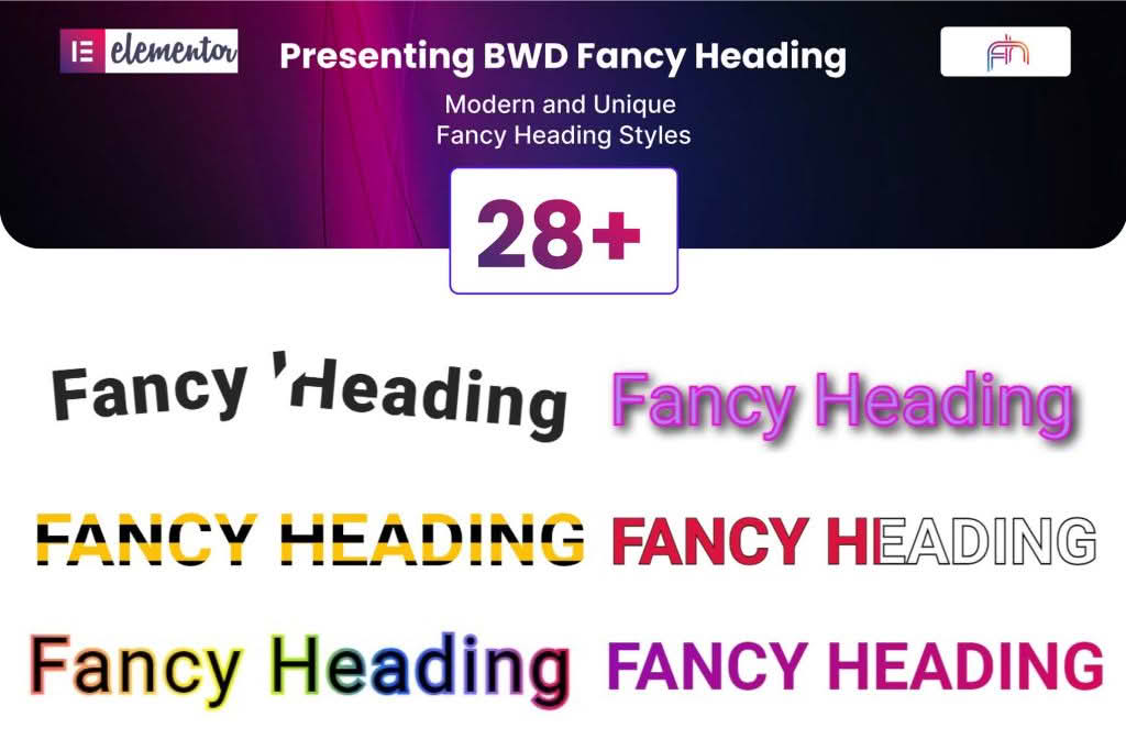 Download Fancy Heading addon for elementor