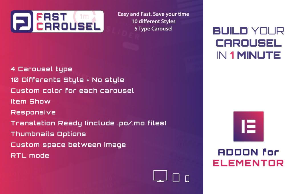 Download Fast Carousel for Elementor - WordPress Plugin