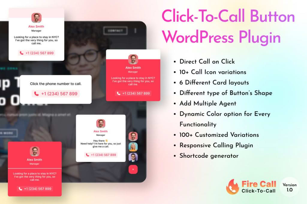 Download Fire Call - WordPress Click-To-Call Button Plugin