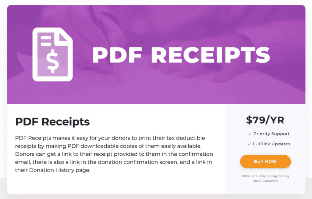 Download Give PDF Receipts