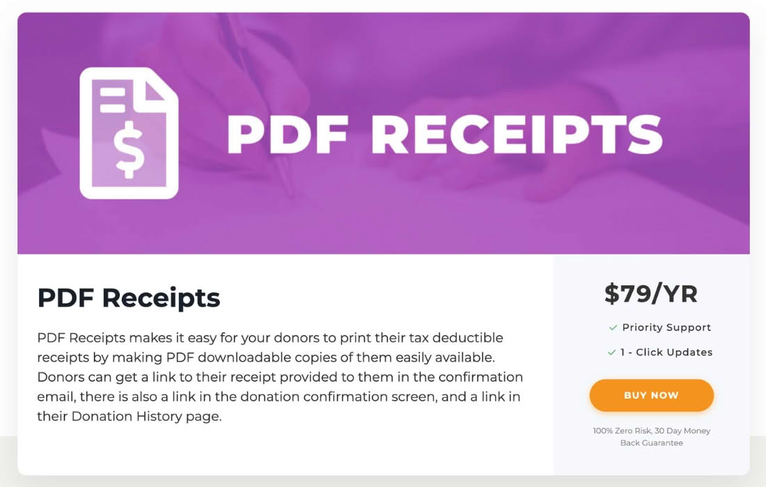 Download Give PDF Receipts