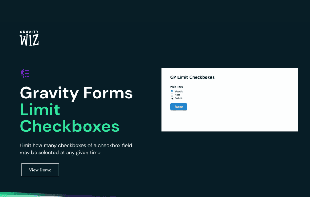 Download Gravity Perks Limit Checkboxes