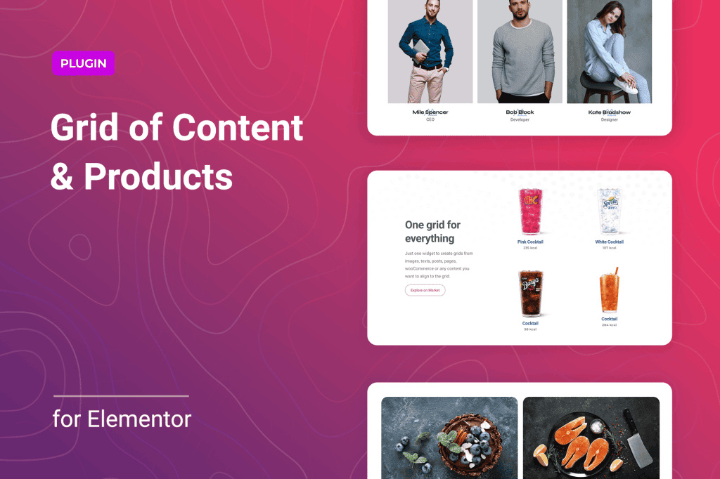 Download Grid of Content and Products for Elementor