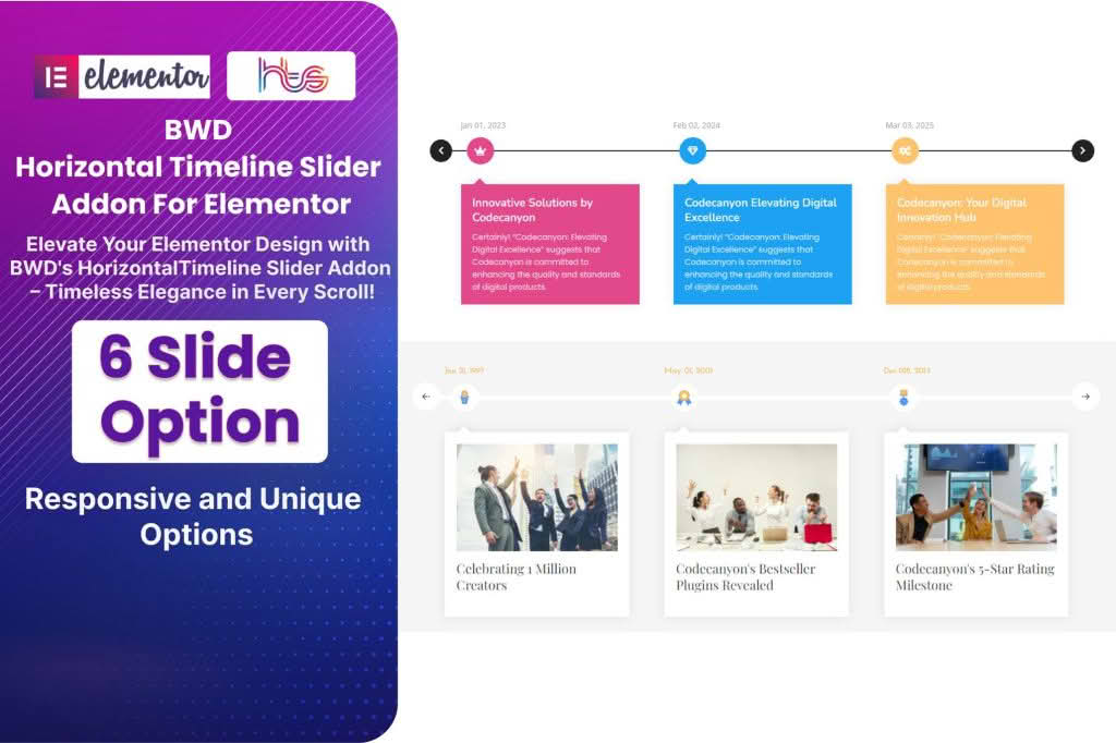 Download Horizontal Timeline Slider