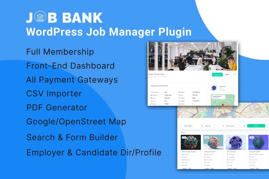 Download JobBank - WordPress Job manager plugin