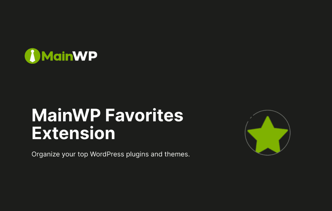 Download MainWP Favorites Extension