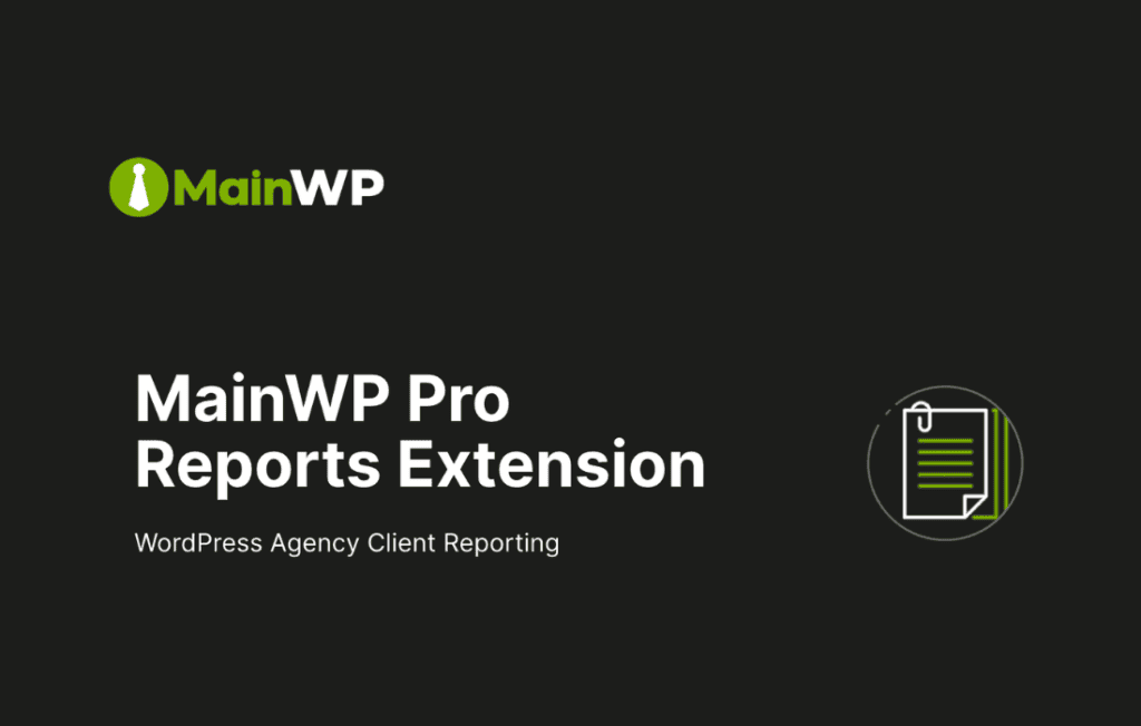 Download MainWP Pro Reports Extension