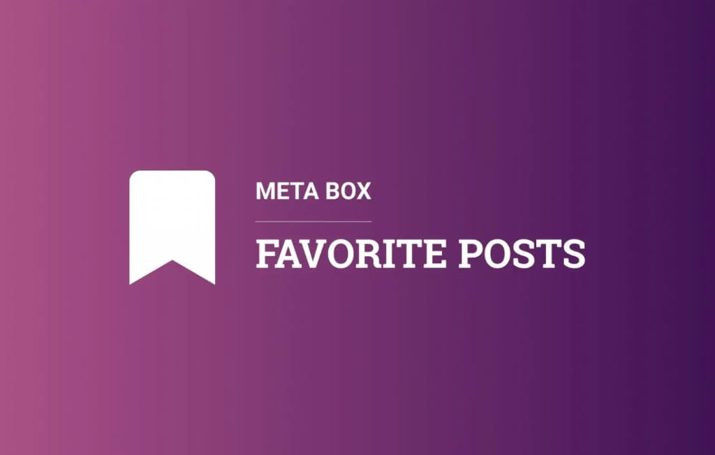 Download Meta Box Favorite Posts