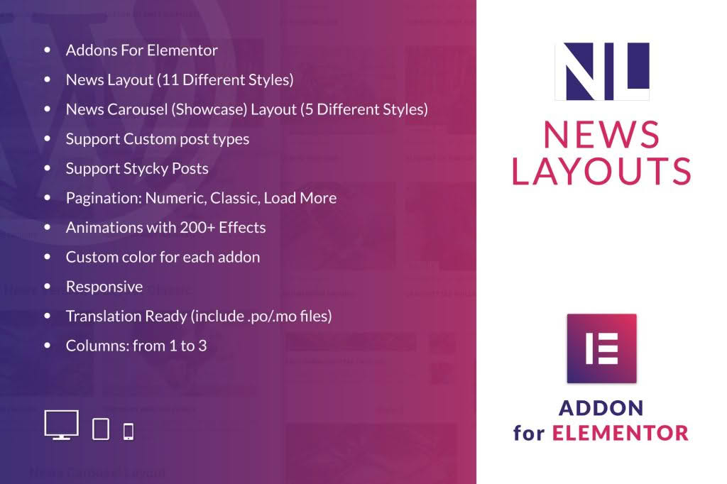 Download News Layouts for Elementor WordPress Plugin