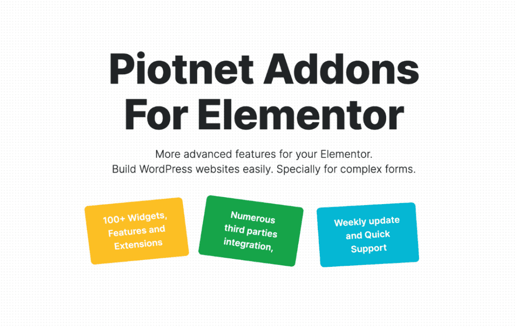 Download Piotnet Addons For Elementor Pro