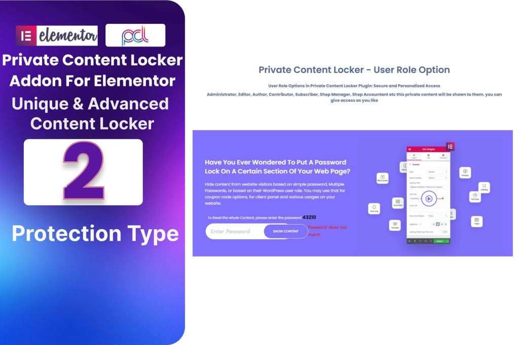 Download Private Content Locker Addon For Elementor