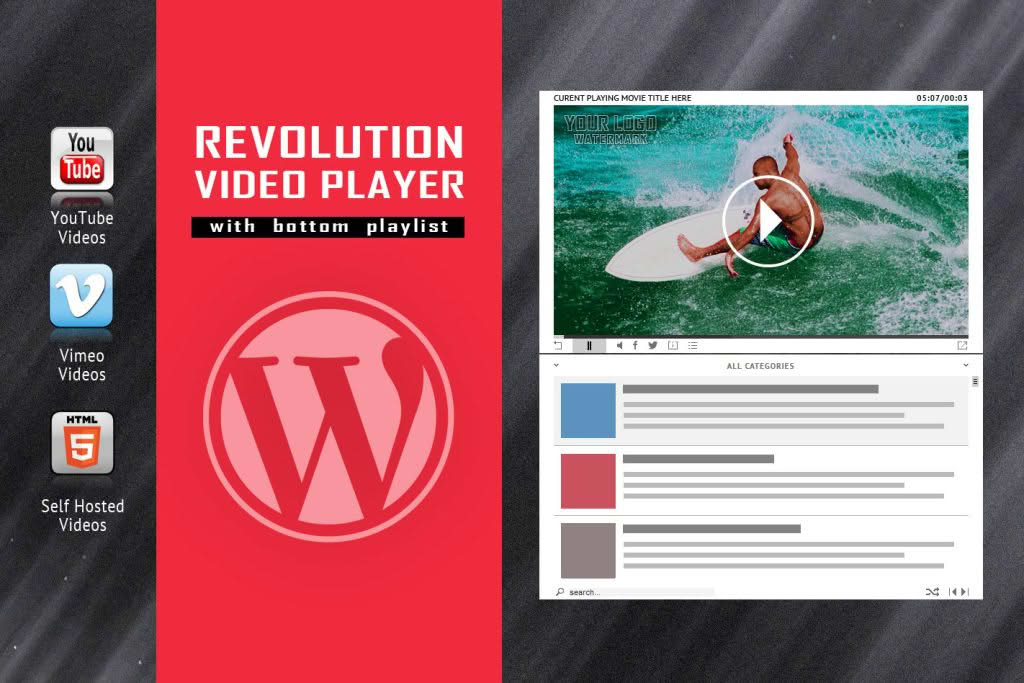 Download Revolution Video Player With Bottom Playlist