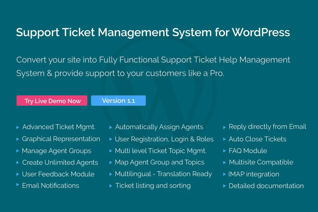 Download Support Ticket Management System for WordPress