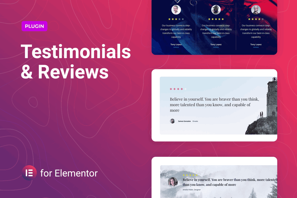 Download Testimonials and Reviews for Elementor
