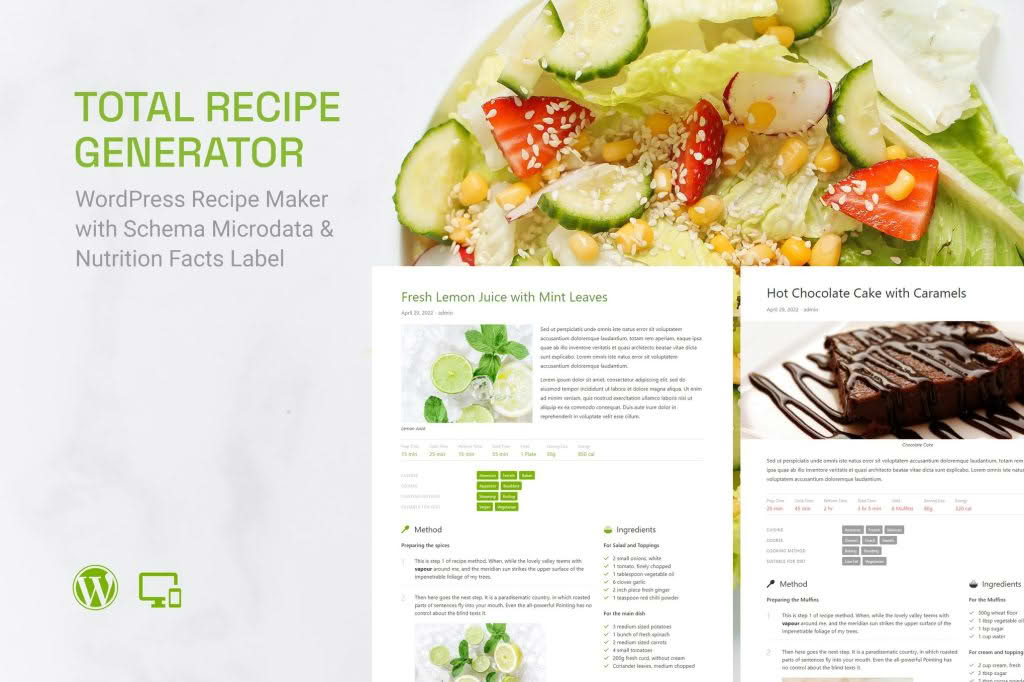 Download Total Recipe Generator (Recipe Gutenberg Block)