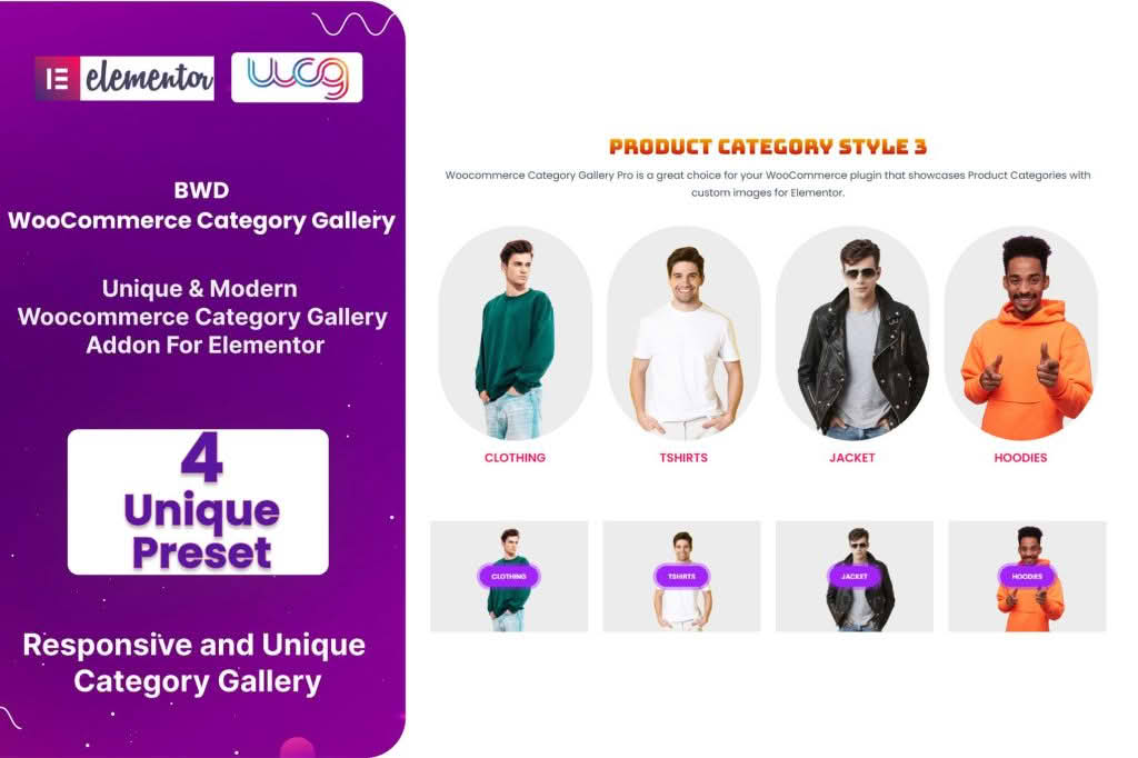 Download WooCommerce Category Gallery Addon For Elementor