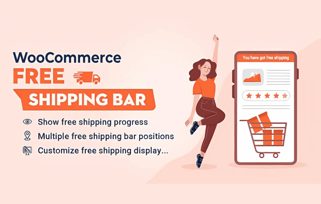 Download WooCommerce Free Shipping Bar