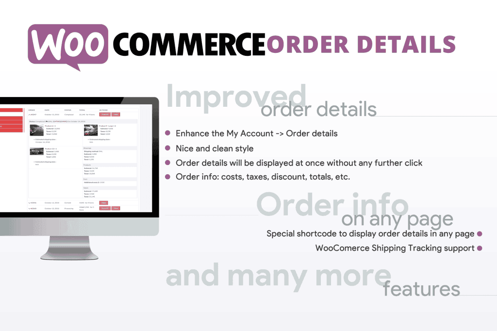 Download WooCommerce Order Details