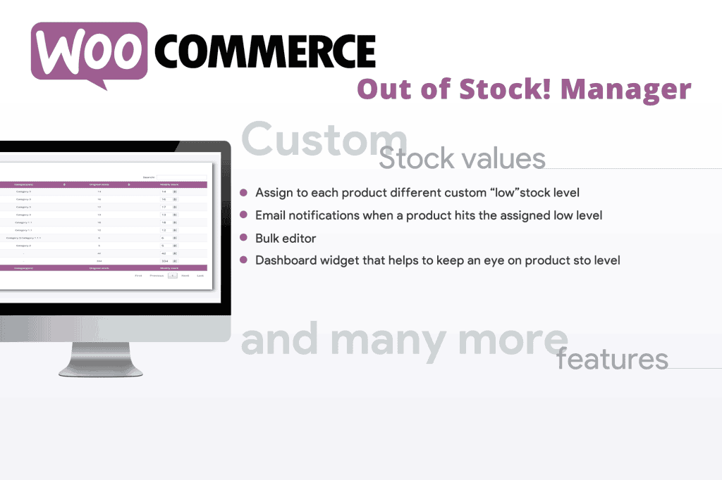 Download WooCommerce Out of Stock! Manager