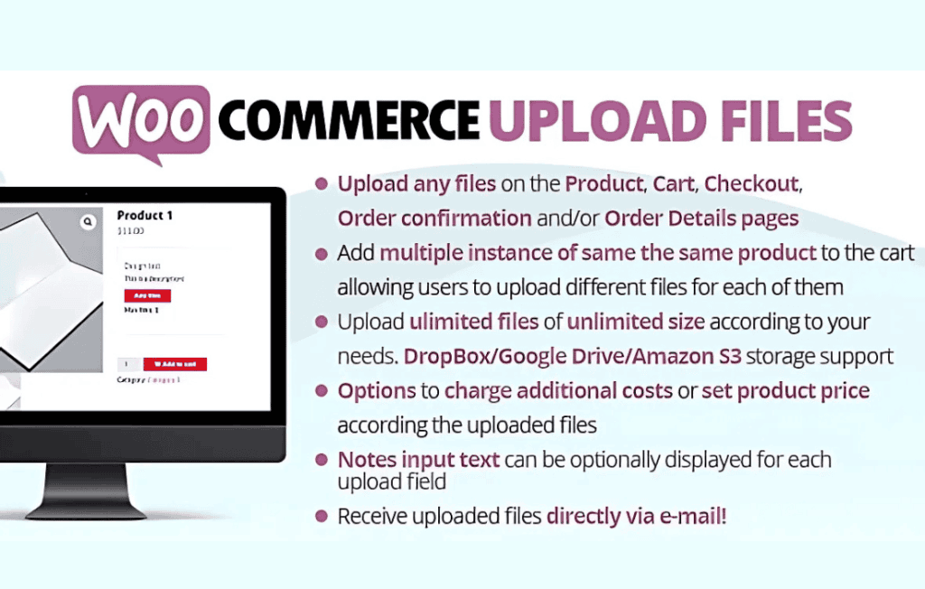 Download WooCommerce Upload Files