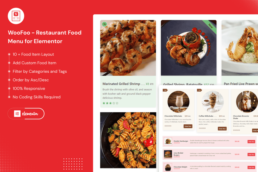 Download WooFoo - Restaurant Food Menu for Elementor
