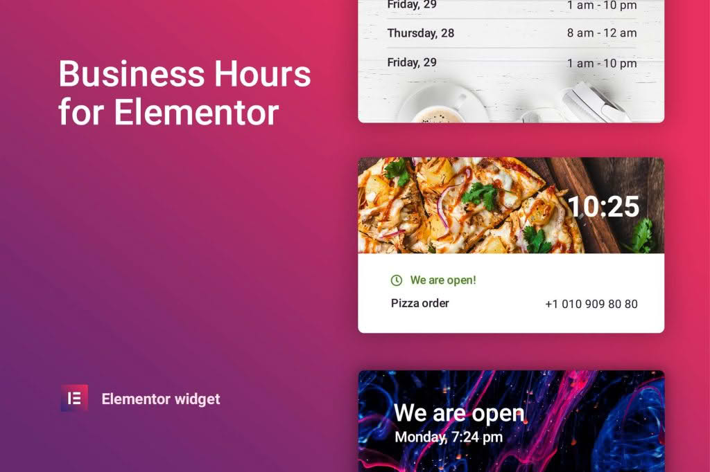 Download Business hours for Elementor