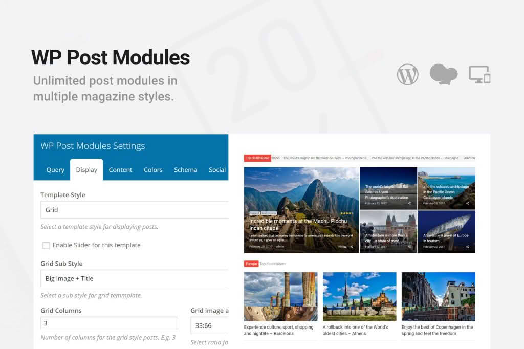 Download WP Post Modules for News & Magazine