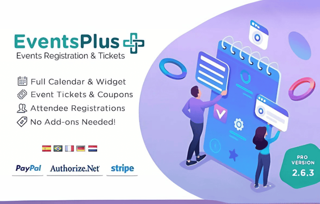 Download WordPress Events Calendar Registration & Tickets