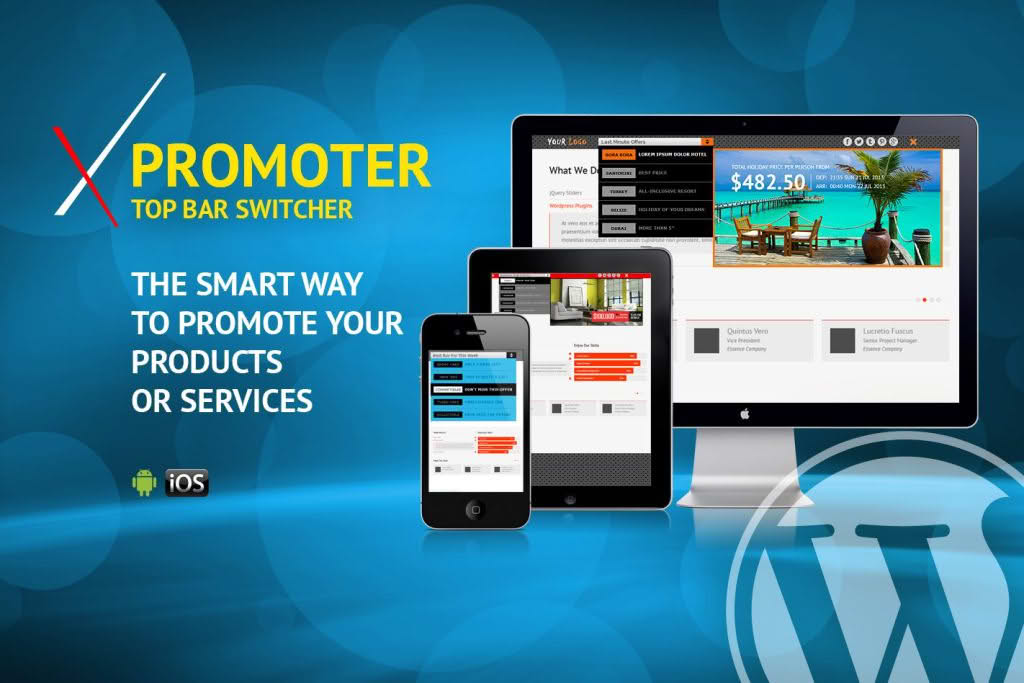 Download xPromoter - Top Bar Switcher Responsive WordPress