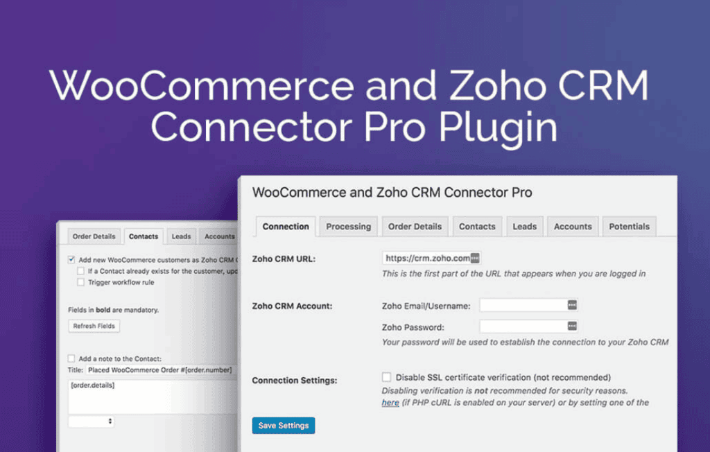 Download Zoho CRM Connector Pro for WooCommerce