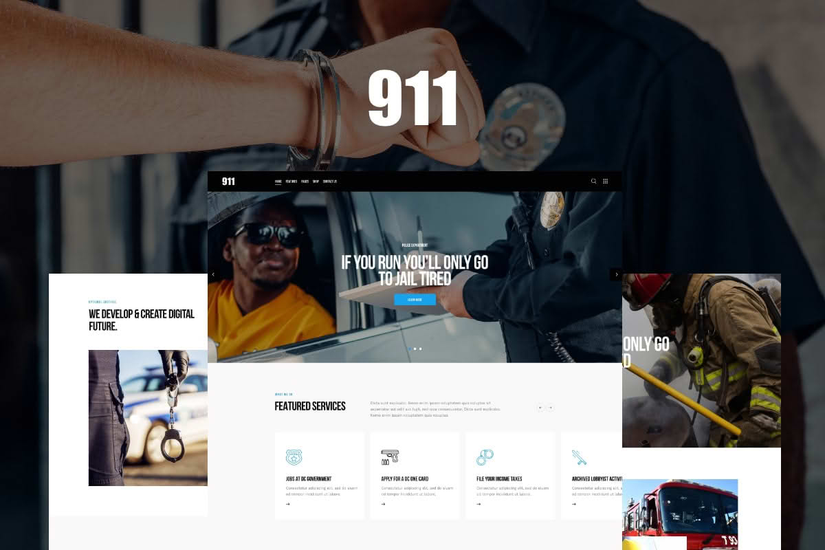 Download 911 - Police Station & Fire Department WordPress Theme GPL WordPress Plugin