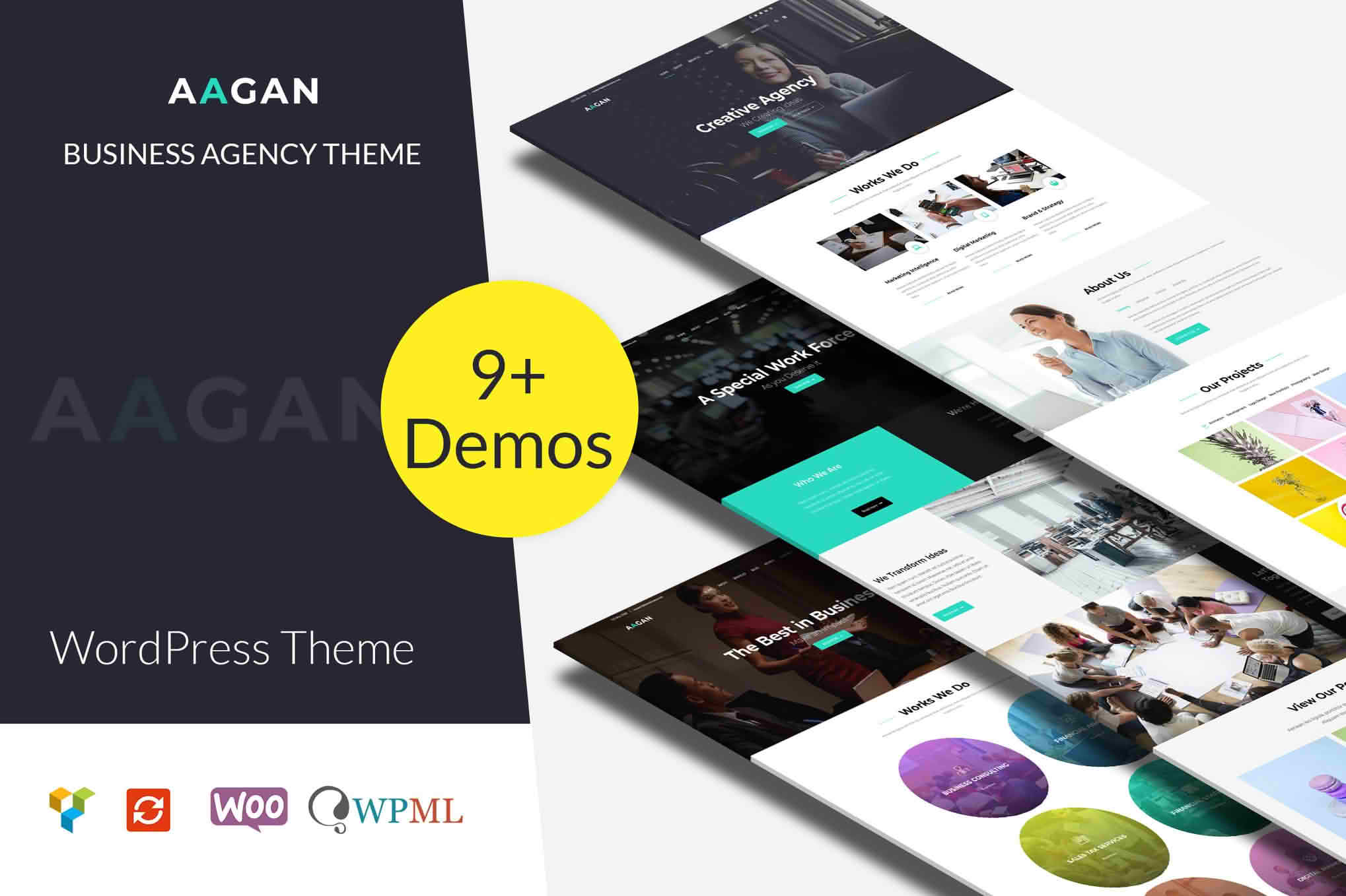 Download Aagan - Agency Startup WordPress Theme GPL WordPress Plugin