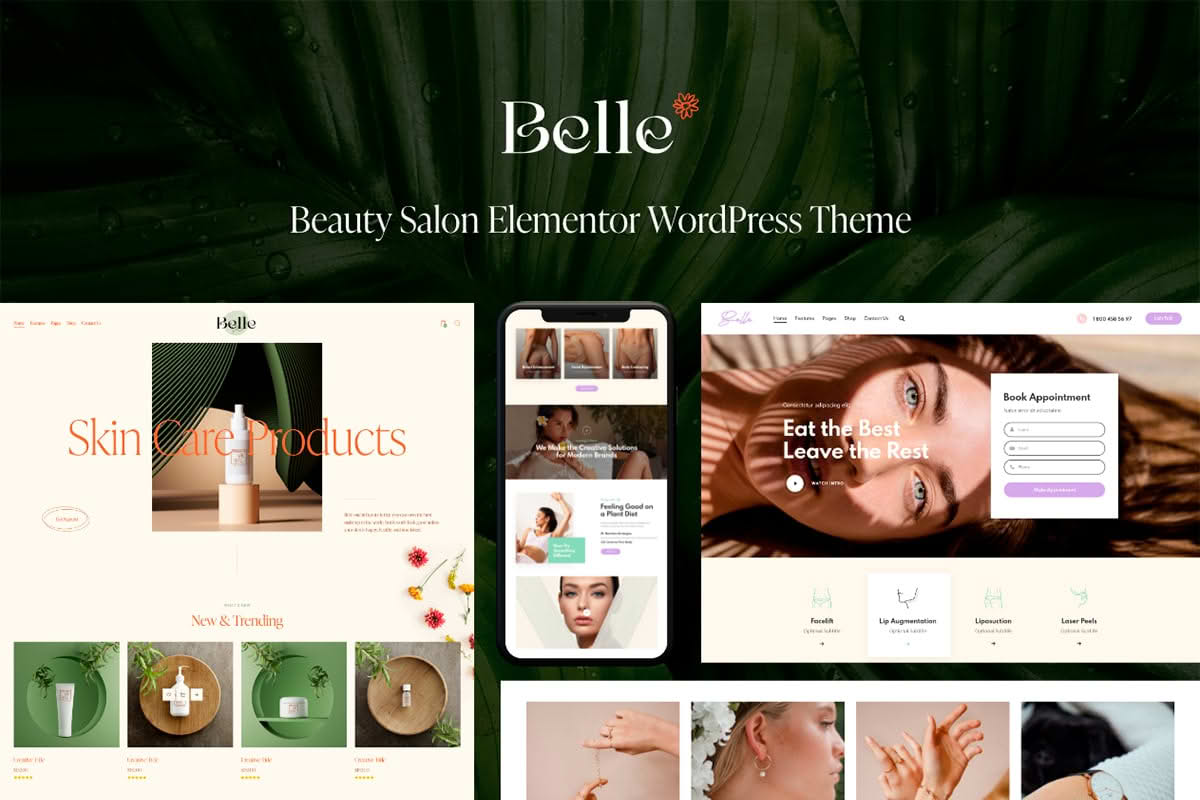 Download Abelle - Beauty Salon Elementor WordPress Theme GPL WordPress Plugin