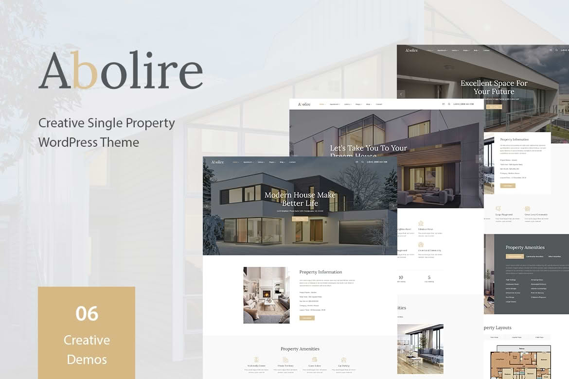 Download Abolire - Single Property WordPress Theme GPL WordPress Plugin