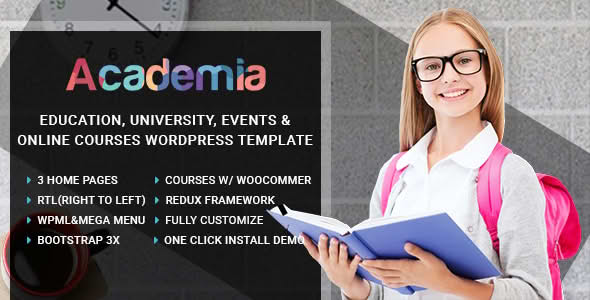 Download Academia - Education Center WordPress Theme GPL WordPress Plugin