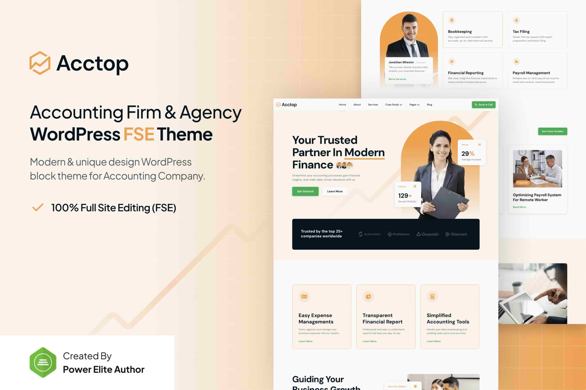 Acctop – Accounting Firm & Finance FSE WordPress Theme