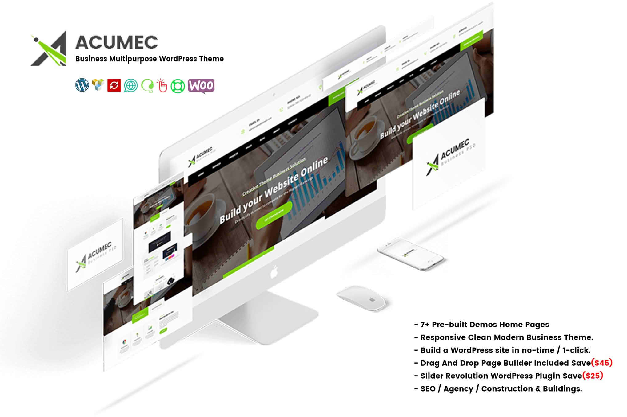 Download Acumec - Business Multipurpose WordPress Theme GPL WordPress Plugin