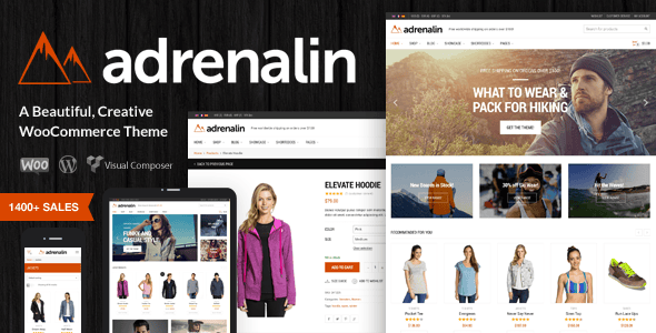 Download Adrenalin Multi-Purpose WooCommerce Theme GPL WordPress Plugin